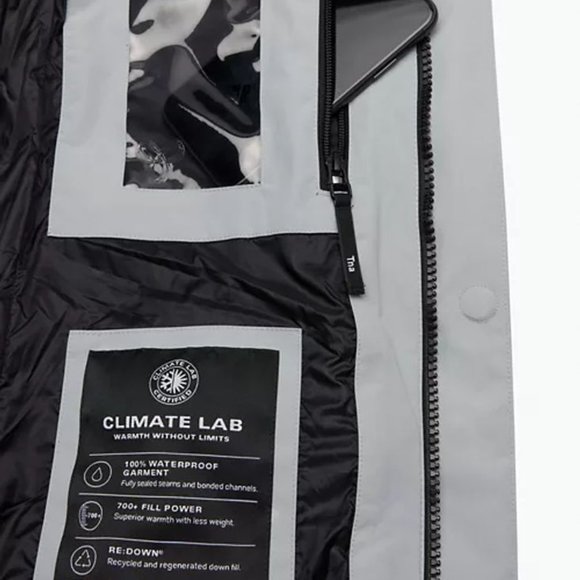 Aritzia-The powder Dri Parka™ long, Colour: Marble Grey - Picture 3 of 7